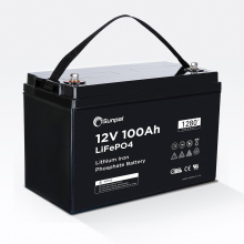 SunPal 100AH ​​100A 12 В аккумуляторный батарейный аккумулятор лития ионной инвертор